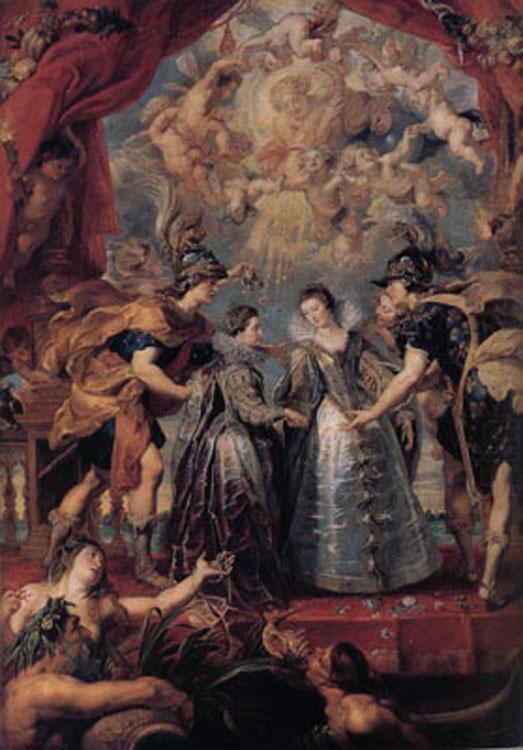 Peter Paul Rubens The Excbange of Princesses (mk01) china oil painting image